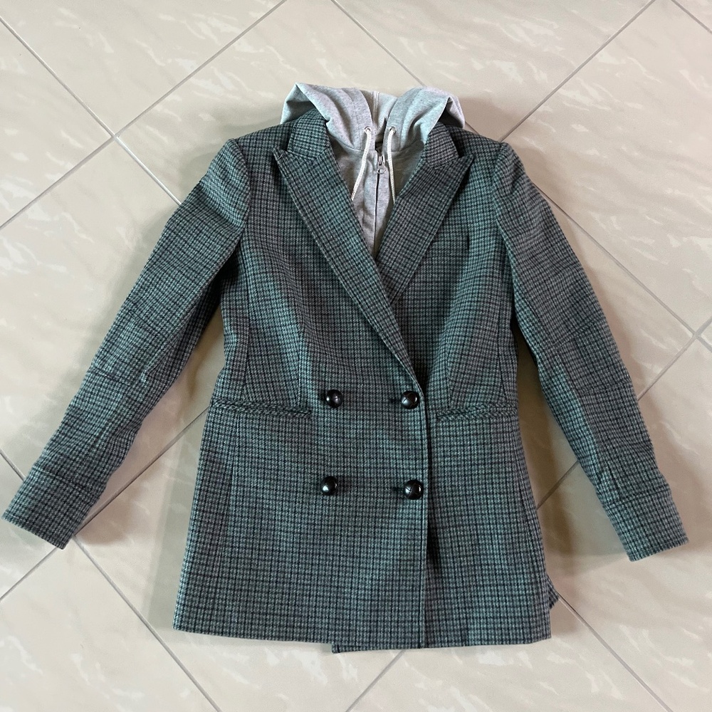 2811 Veronica Beard Pyle Dickey Jacket, Cashmere Hoodie & Hoodie Dickey size 2 - Picture 10 of 16